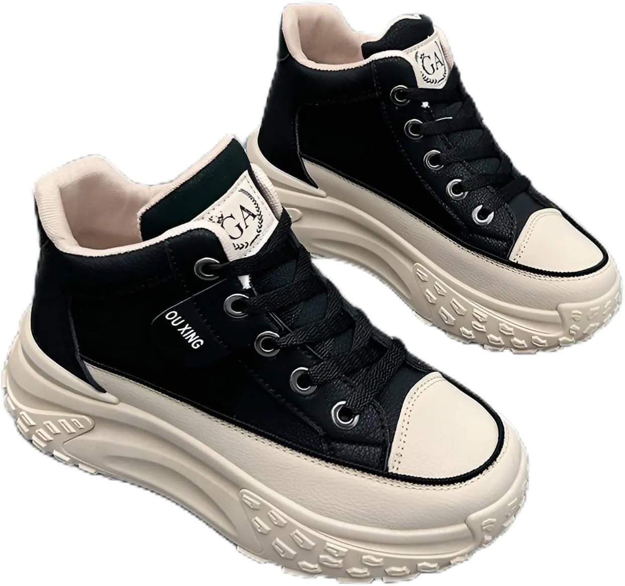 lilaBelle]Thick Sole Women's Sneakers for Height Increase, Korean Autumn Fashion Running Shoes with Rubber Platform, HY908 Comfortable Walking Shoes for Streetwear and Gym