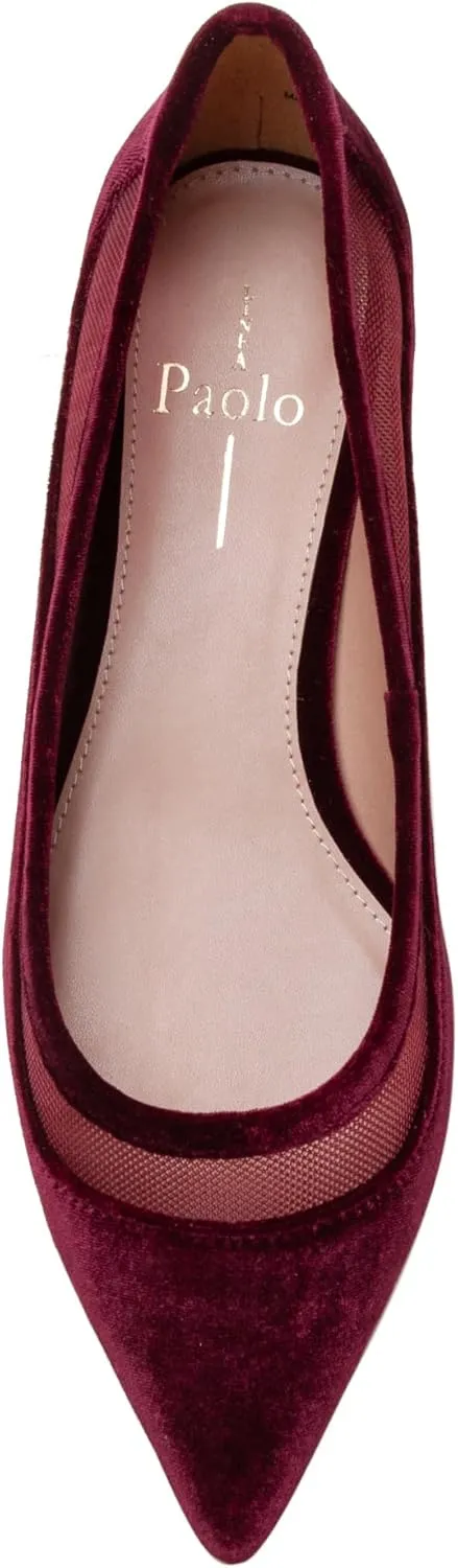 Linea Paolo - Novah - Womens Mesh Leather and Velvet Flats