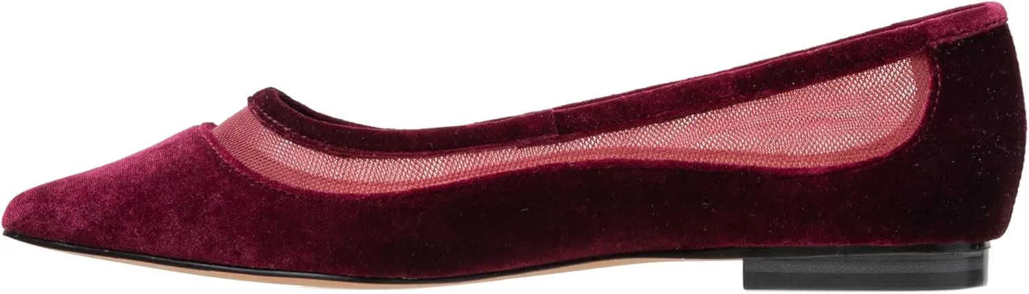 Linea Paolo - Novah - Womens Mesh Leather and Velvet Flats