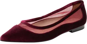 Linea Paolo - Novah - Womens Mesh Leather and Velvet Flats