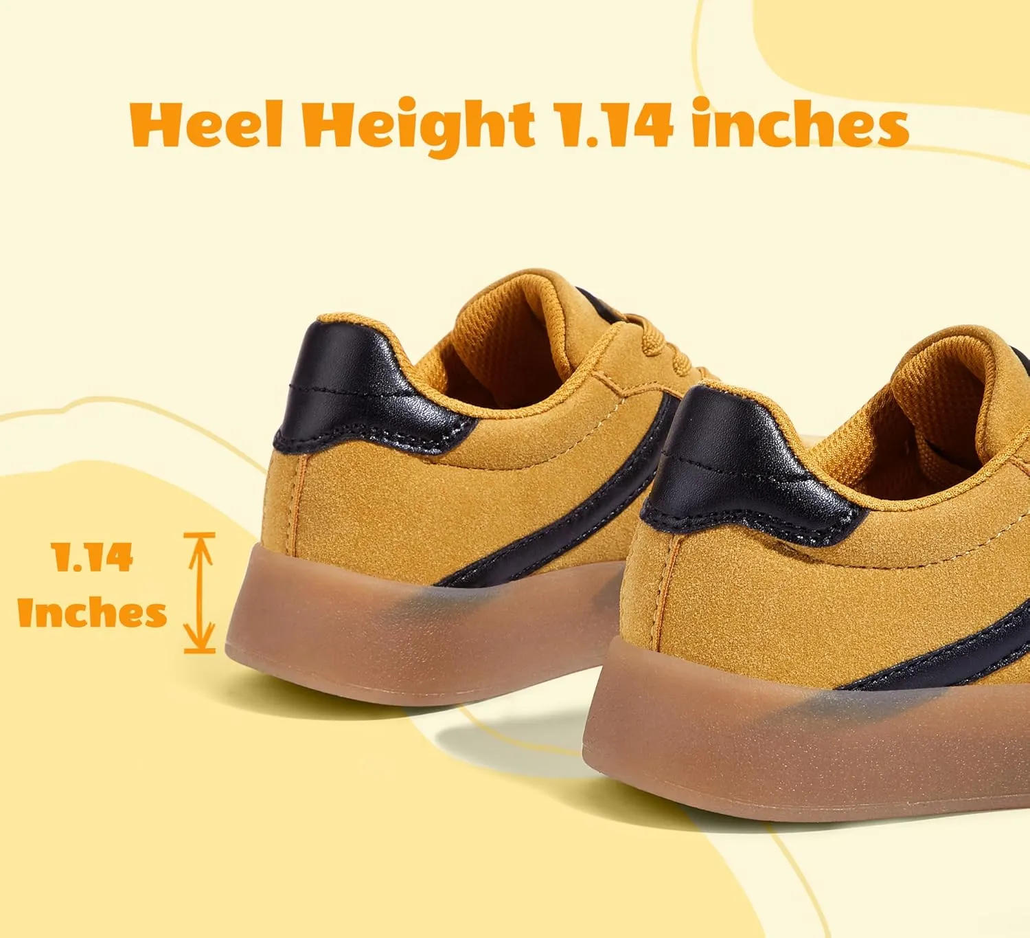 LUCKY STEP Unisex-Child Kid's Sneakers Lace Up School Fashion Platform Breathable Tennis Athletic Running Walking Shoes for Boys Girls