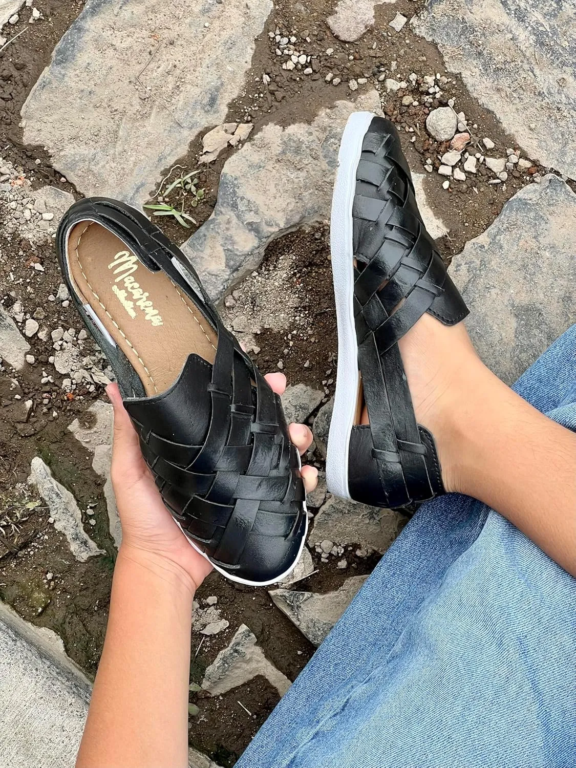 Macarena Collection Sandals women Huarache Sandal Colorful Leather Mexican Style Comfortable skin Model 2215
