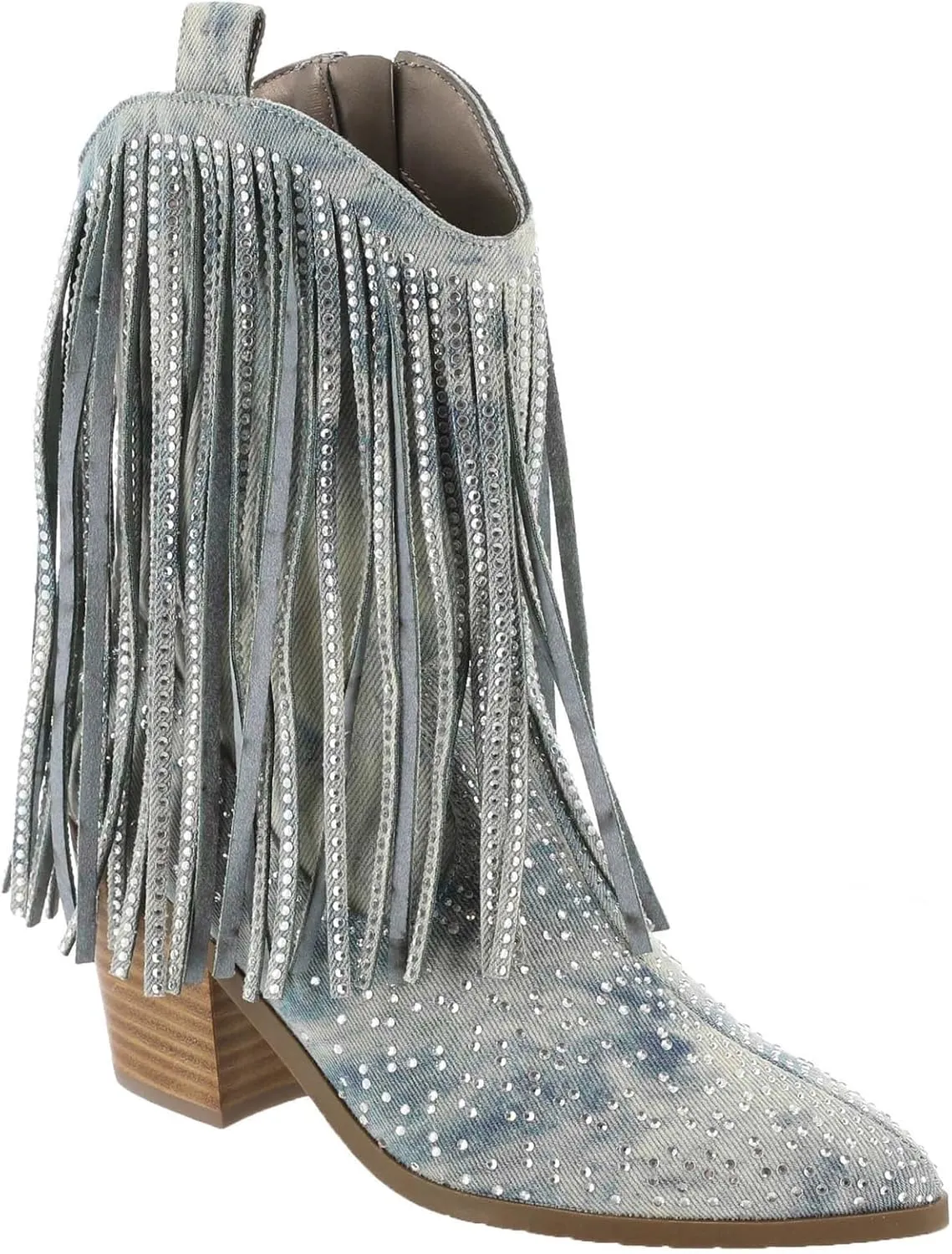 Masseys Women's Dolly Embellished Fringe Western Boot