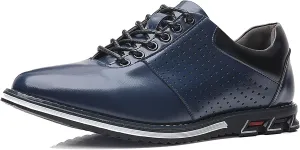 Men's Leather Lace-up Orthopedic Oxfords Comfort Soft Flat Dress Sneakers Casual Office Walking Business Derby Loafers