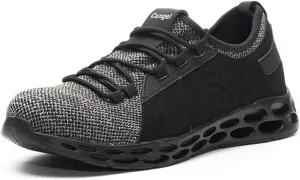 Men's Lightweight Breathable Safety Shoes Steel Toe Safety Boots Trainer Puncture Resistant Sport Sneakers US7-12(EU39-46)