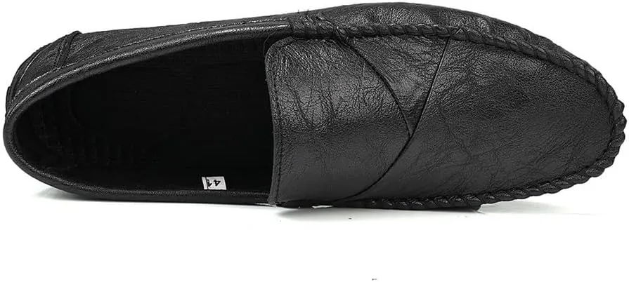 Men's Loafers Shoes Moccasins Shoes Solid Colors Simple Vegan Leather Flexible Lightweight Comfortable Outdoor Prom Slip-on