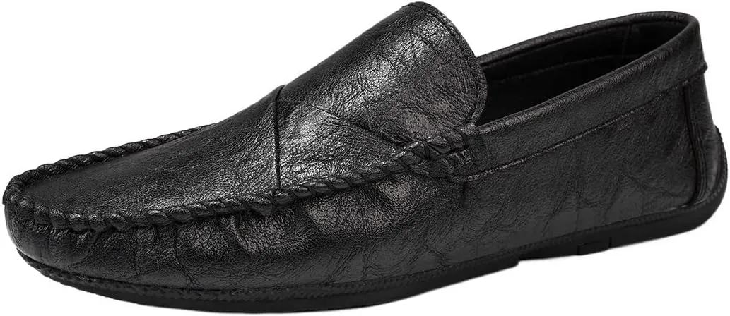 Men's Loafers Shoes Moccasins Shoes Solid Colors Simple Vegan Leather Flexible Lightweight Comfortable Outdoor Prom Slip-on