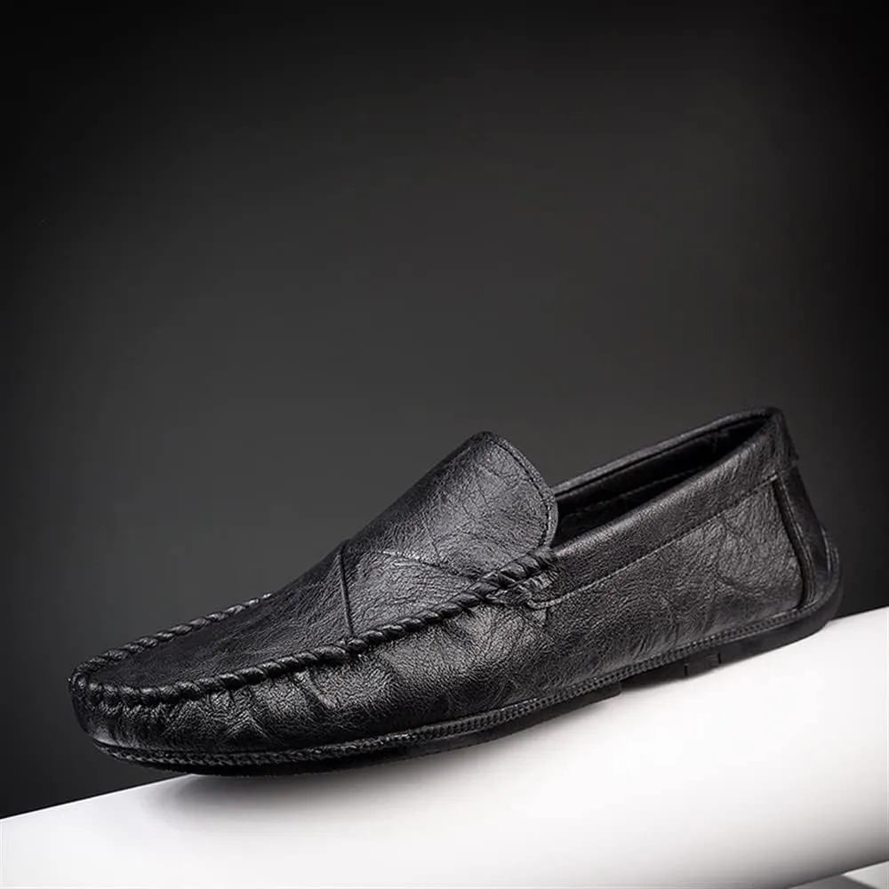 Men's Loafers Shoes Moccasins Shoes Solid Colors Simple Vegan Leather Flexible Lightweight Comfortable Outdoor Prom Slip-on