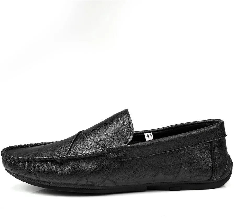 Men's Loafers Shoes Moccasins Shoes Solid Colors Simple Vegan Leather Flexible Lightweight Comfortable Outdoor Prom Slip-on