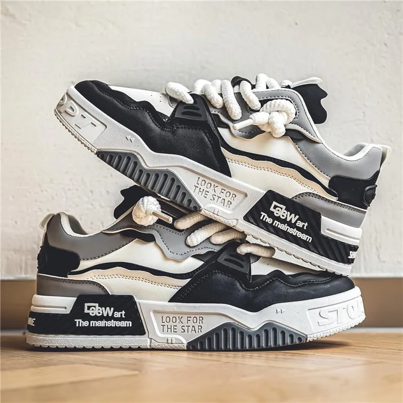Men's Non Slip Work Shoes - Work Safety Footwear, Food Service Work Sneakers, Lace-Up Breathable Work Shoes for Men's Fashion Sneakers