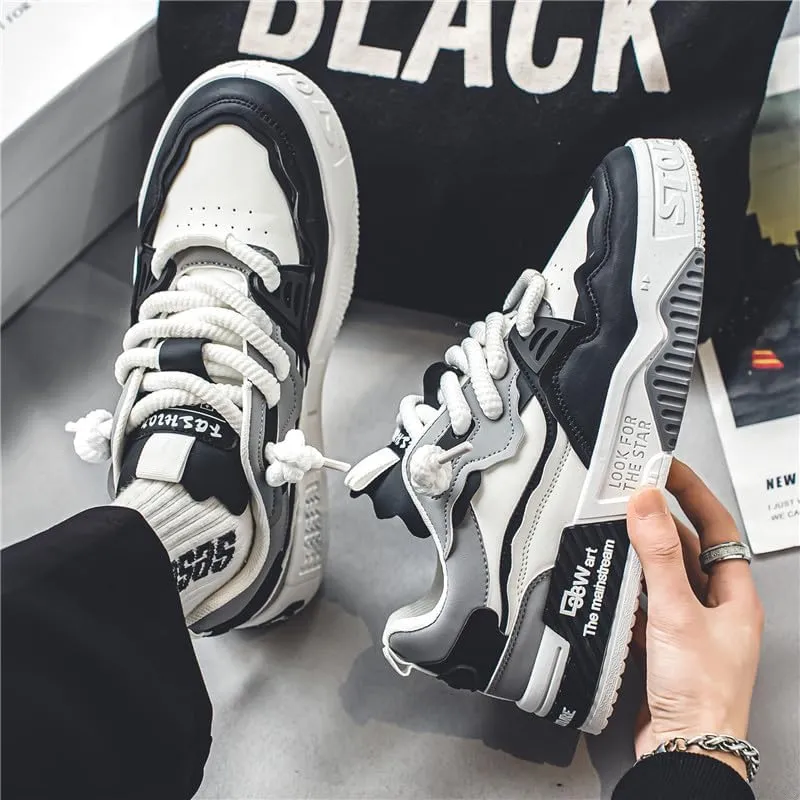 Men's Non Slip Work Shoes - Work Safety Footwear, Food Service Work Sneakers, Lace-Up Breathable Work Shoes for Men's Fashion Sneakers