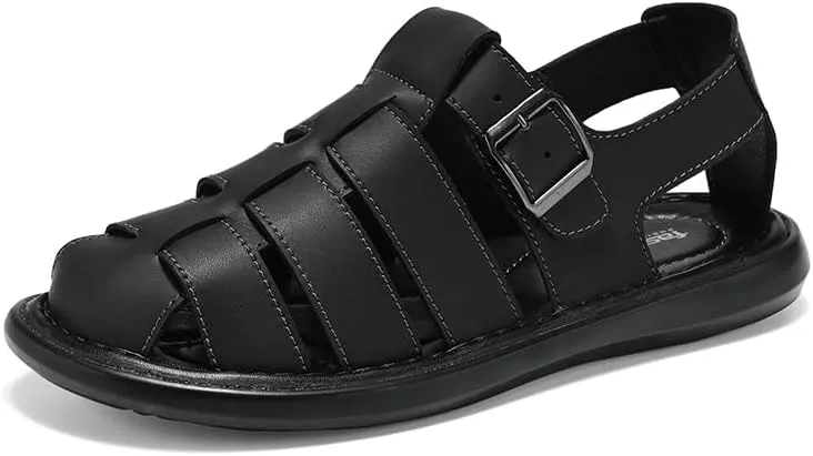 Men's Outdoor Hiking Sandals Closed Toe Water Sandals Casual Lightweight Summer Beach