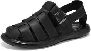 Men's Outdoor Hiking Sandals Closed Toe Water Sandals Casual Lightweight Summer Beach