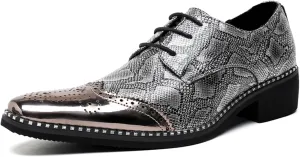Men's Pointed - Toe Buckle Loafers, Fashion Pull - on Penny Shoes in Large Sizes 6-12, Ideal for Parties, Weddings and Formal Events