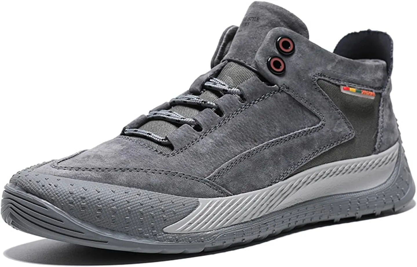 Men's Suede Chukka Platform Mid Top Casual Sneakers Ankle Boots,Non-Slip Breathable Soft Sole is Lightweight Sneakers