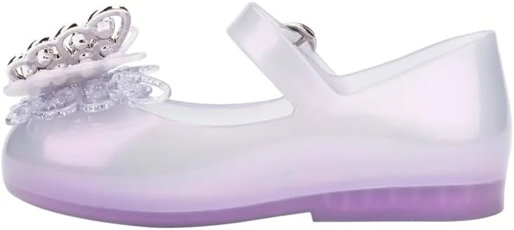 mini melissa Sweet Love Fly Mary Jane Jelly Shoes for Babies & Toddlers - Ballet Flats w/Butterfly Design & Adjustable Strap