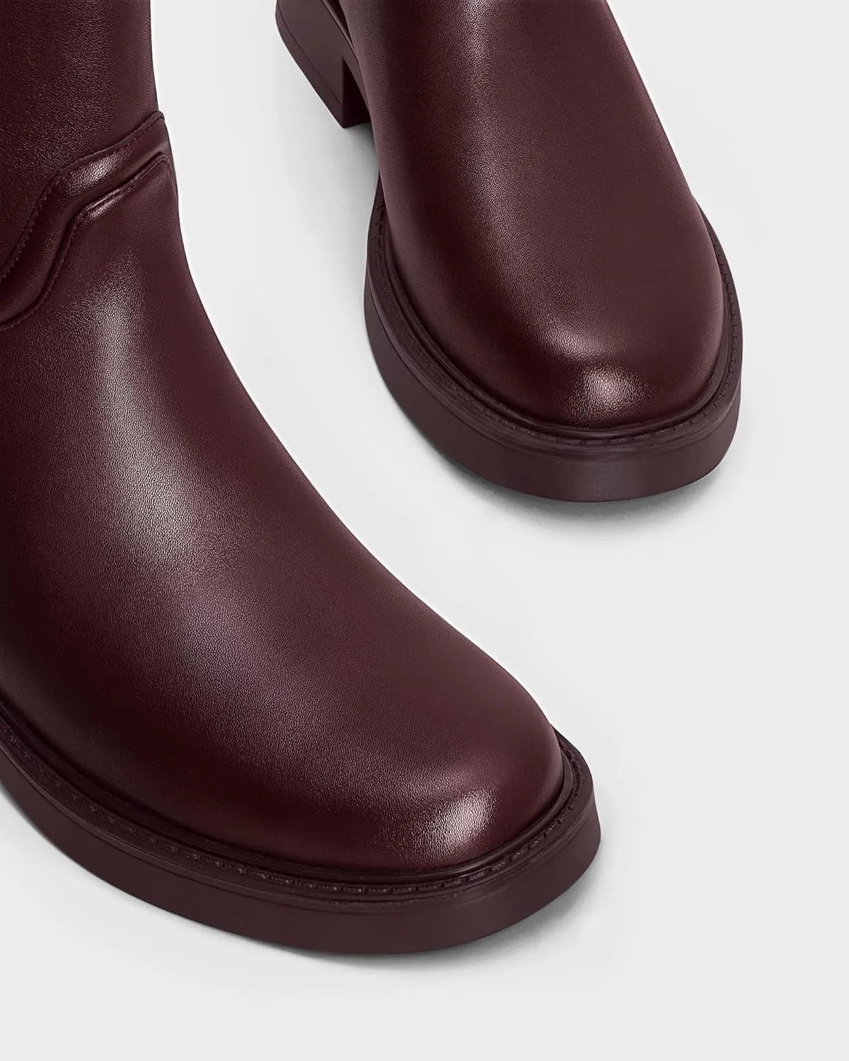 MUCCCUTE Knee High Boots for Women Chunky Low Block Heel Tall Boots Round Toe Comfort Long Fall Boots Pull On