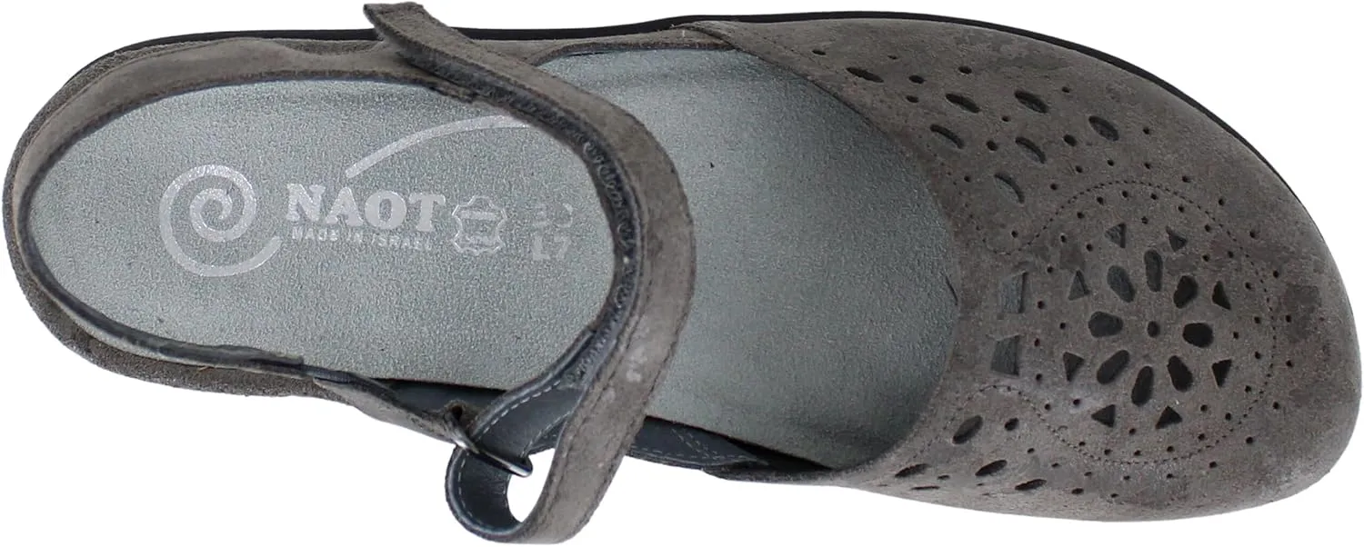 NAOT Footwear Women's Arataki Closed Toe Slingback with Cork Footbed and Arch Comfort and Support – Slip Resistant - Lightweight and Perfect for Travel- Removable Footbed