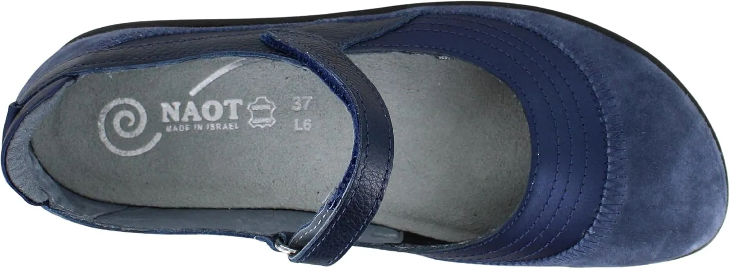 NAOT Footwear Women's Kirei Maryjane with Cork Footbed and Arch Comfort and Support - Lightweight and Perfect for Travel- Removable Footbed