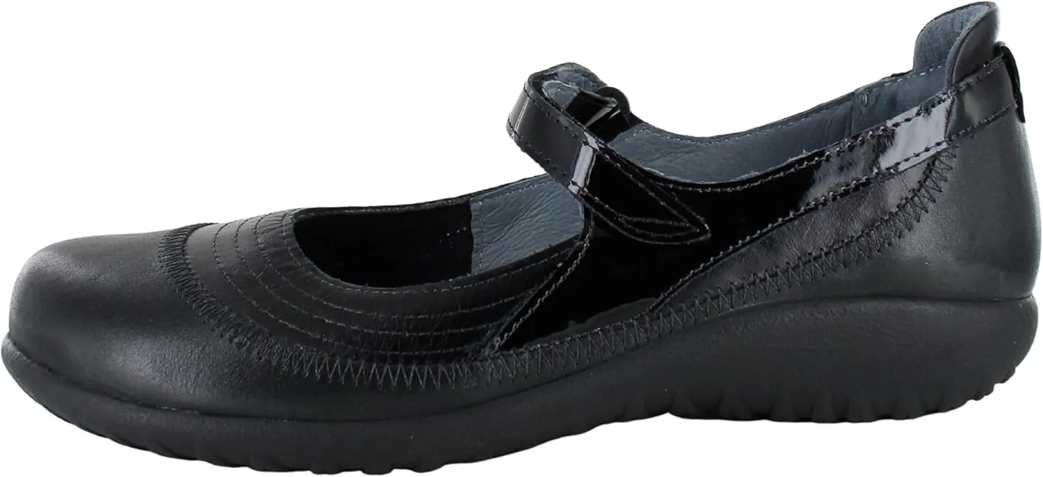 NAOT Footwear Women's Kirei Maryjane with Cork Footbed and Arch Comfort and Support - Lightweight and Perfect for Travel- Removable Footbed