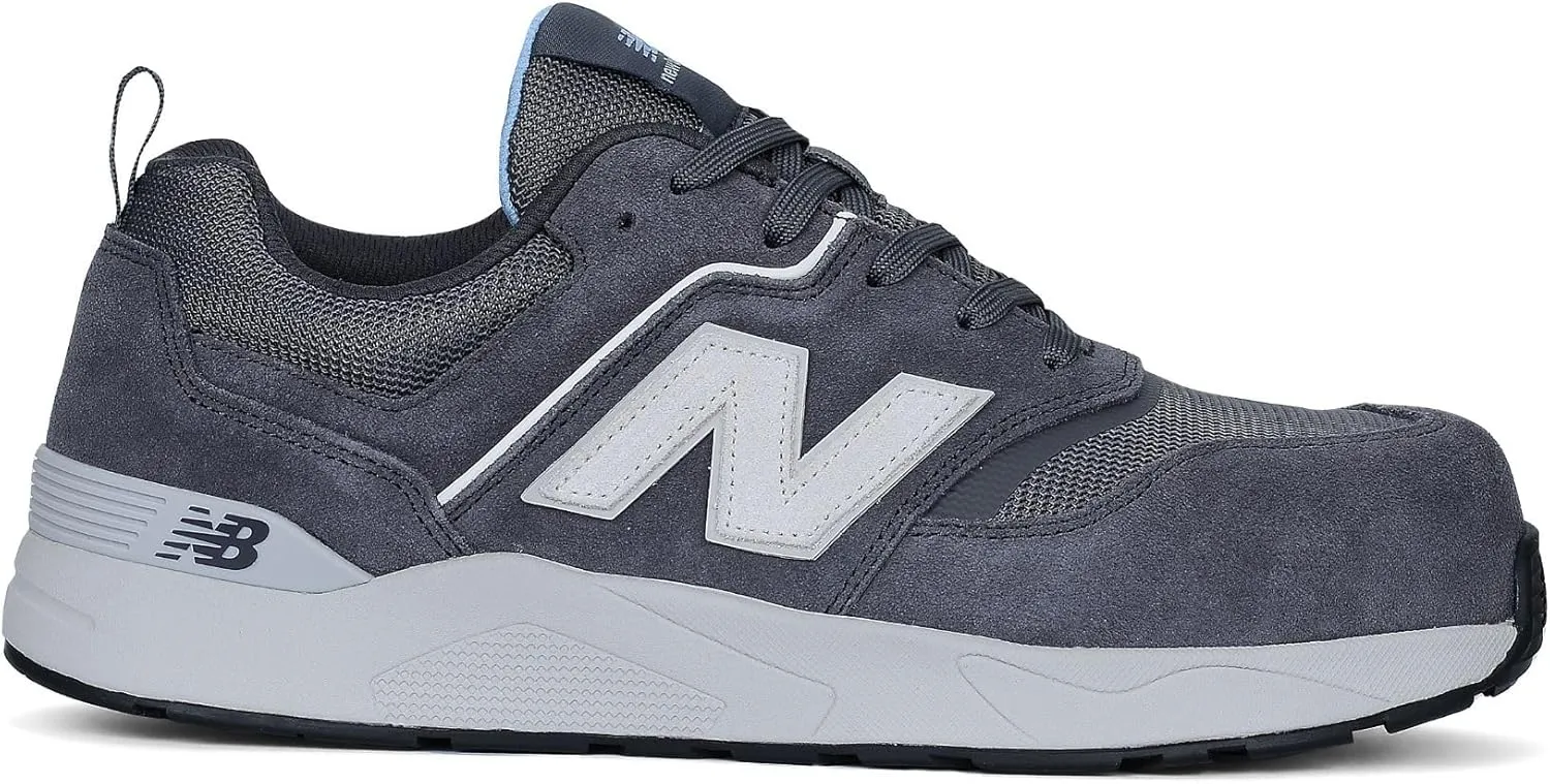 New Balance Women's Elite Lite Electrical Hazard Medium Composite Toe, Industrial Work Shoe Lightweight & Slip Resistant, Magnet Whispy Blue, 9