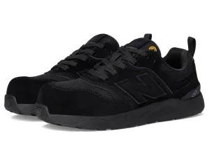 New Balance Women's Elite Lite Static Dissipative Medium Composite Toe, Industrial Work Shoe Lightweight & Slip Resistant, Black/Purple, 8.5