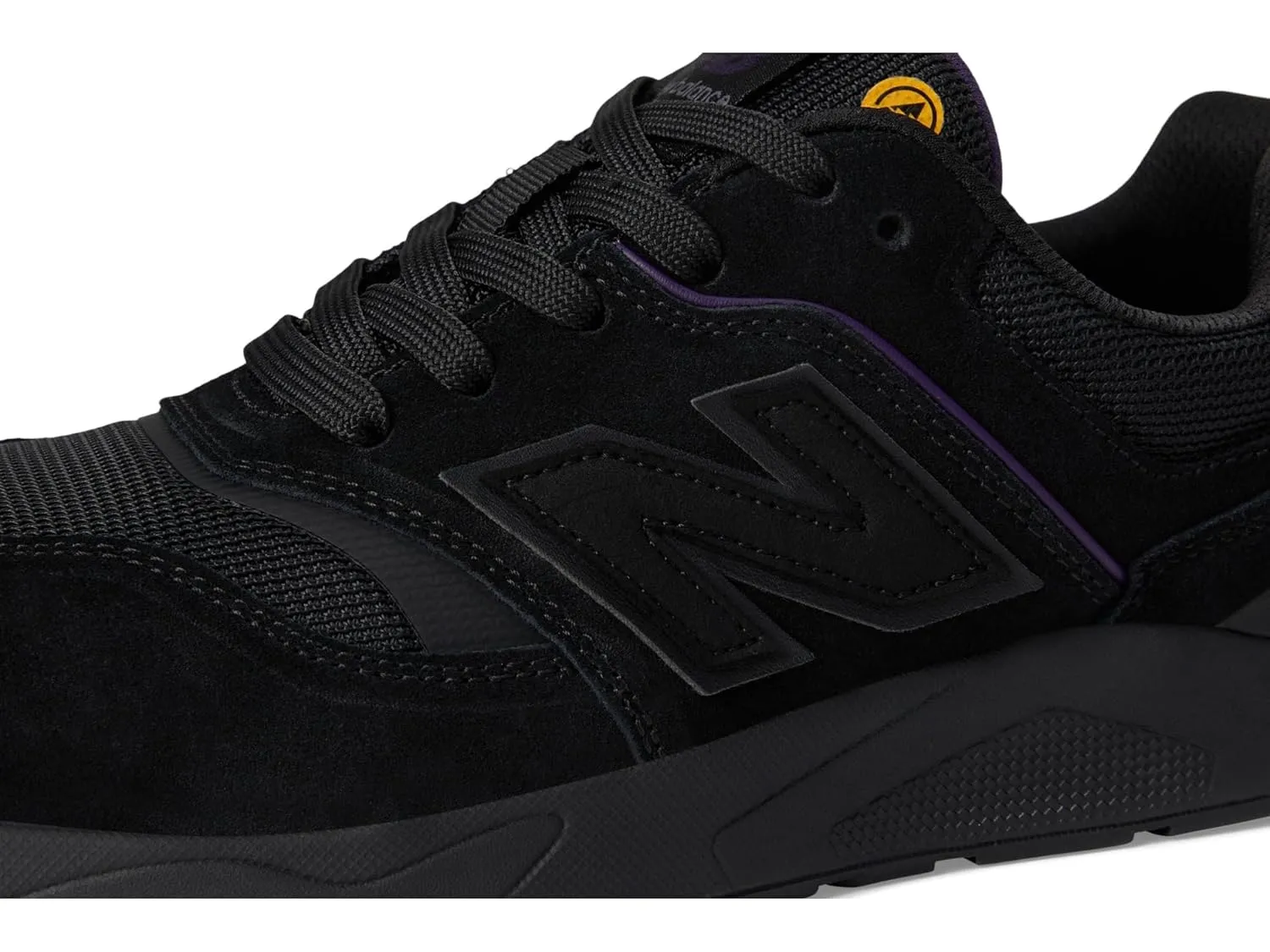 New Balance Women's Elite Lite Static Dissipative Medium Composite Toe, Industrial Work Shoe Lightweight & Slip Resistant, Black/Purple, 8.5