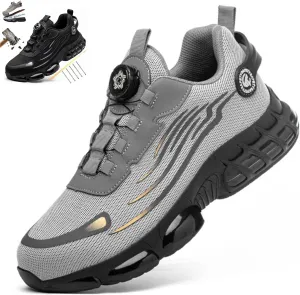 Noozier Safety Shoes Mens Steel Toe, Noozier Slip on Comfortable Lightweight Healthy & Non-Slip Work Wide, Safety Air Cushioned Sneakes for Women/Men