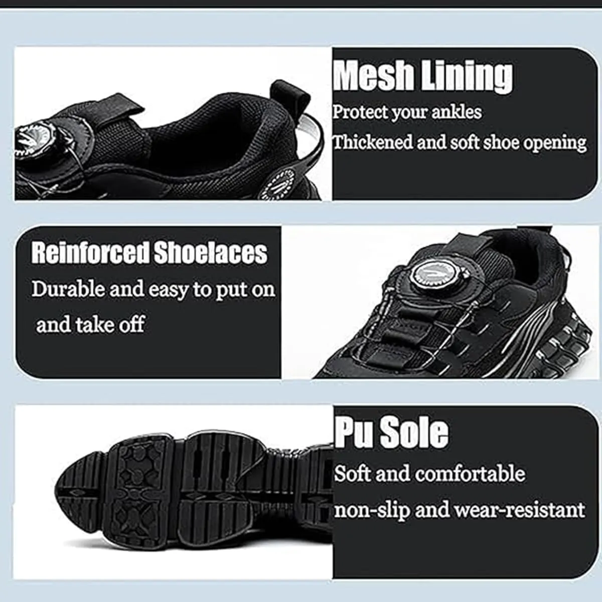 Noozier Safety Shoes Mens Steel Toe, Noozier Slip on Comfortable Lightweight Healthy & Non-Slip Work Wide, Safety Air Cushioned Sneakes for Women/Men