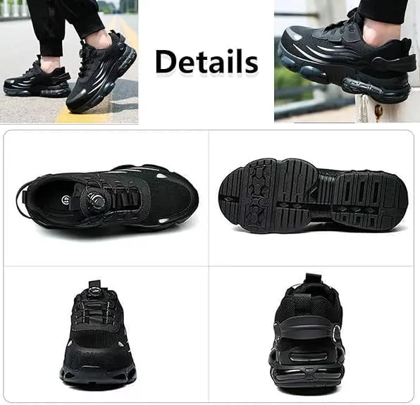 Noozier Safety Shoes, Noozier Safety Shoes Mens Steel Toe, Evontira Lightweight Comfortable Work Shoe