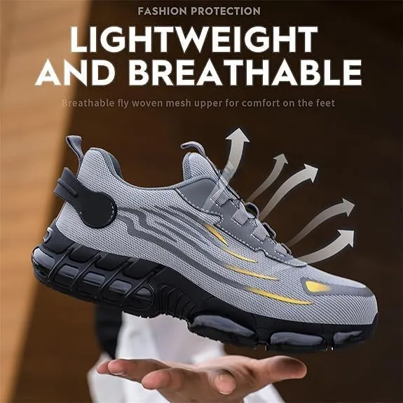 Noozier Safety Shoes, Noozier Safety Shoes Mens Steel Toe, Evontira Lightweight Comfortable Work Shoe