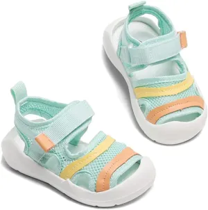 OAISNIT Baby Boys Girls Sports Sandals Lightweight Anti-Slip Rubber Sole Beach Aquatic Water Shoes Summer Toddler First Walking Shoe