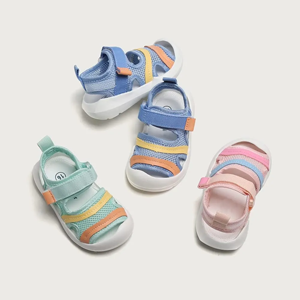 OAISNIT Baby Boys Girls Sports Sandals Lightweight Anti-Slip Rubber Sole Beach Aquatic Water Shoes Summer Toddler First Walking Shoe