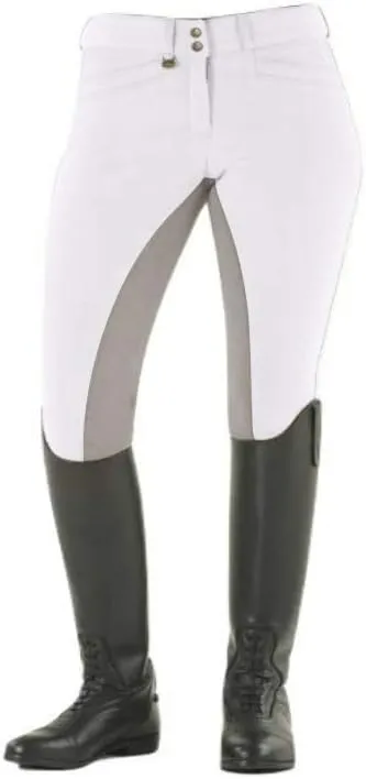 Ovation Women's Celebrity Slim Secret Full Seat Euroweave Dx Breeches White 26 R US