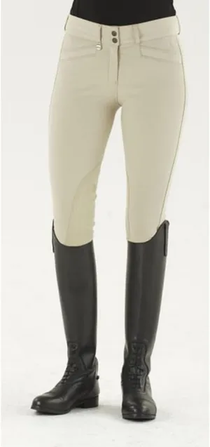 Ovation Women's Celebrity Slimming Knee Patch Dx Breeches Tan 30 L US