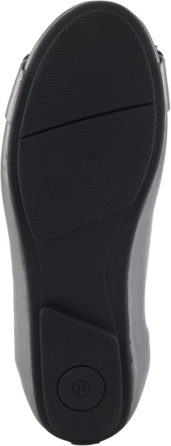 PATRIZIA Women's BALLAY Slip-On Ballet Flats with Delicate Bows, Scrunch Back, and Comfortable Fit