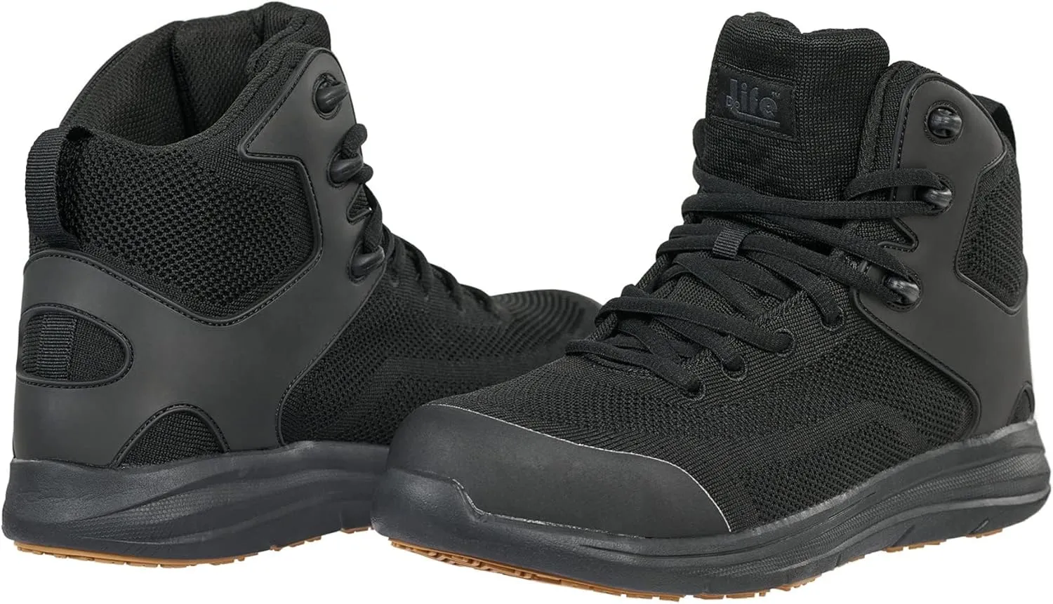 Pro-Grip Athletic Hi Composite toe Safety Shoes for Men Work Sneakers Comfortable Lightweight Breathable Slip Resistant Metal Free