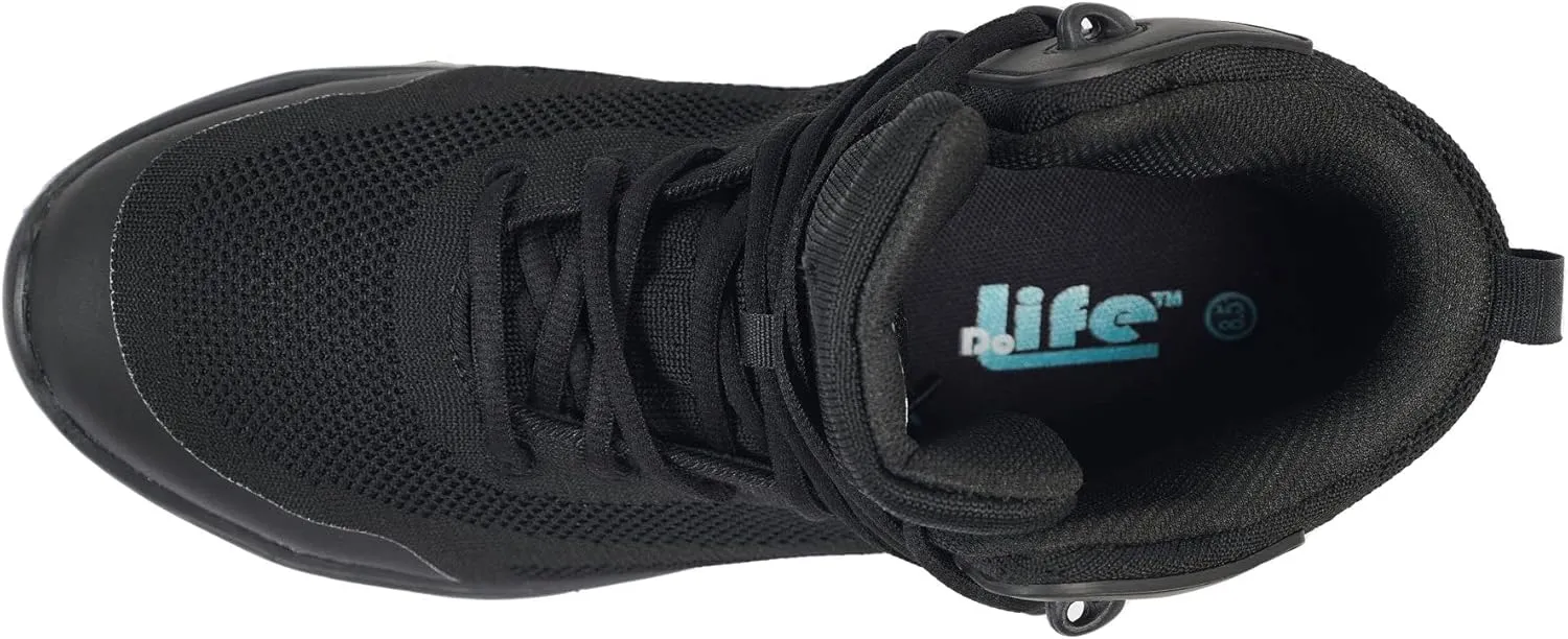 Pro-Grip Athletic Hi Composite toe Safety Shoes for Men Work Sneakers Comfortable Lightweight Breathable Slip Resistant Metal Free