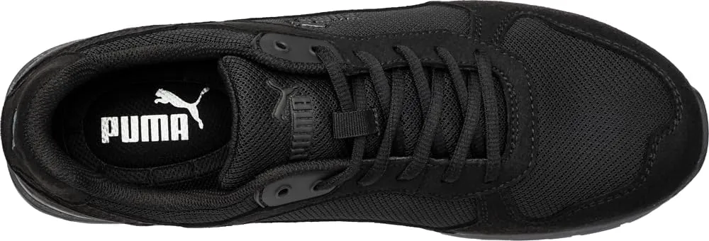 PUMA Women's Frontside Black Pink Eh Industrial Shoe
