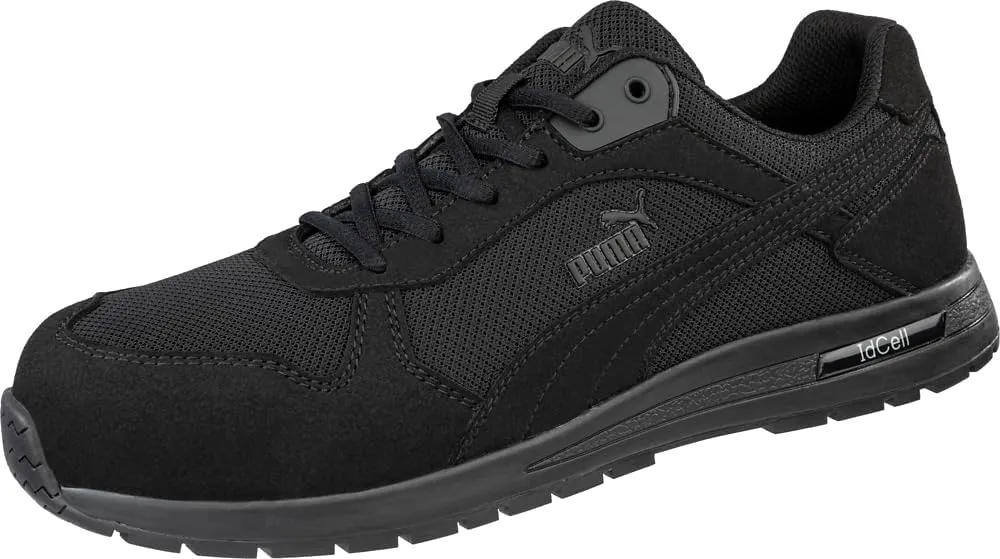 PUMA Women's Frontside Black Pink Eh Industrial Shoe