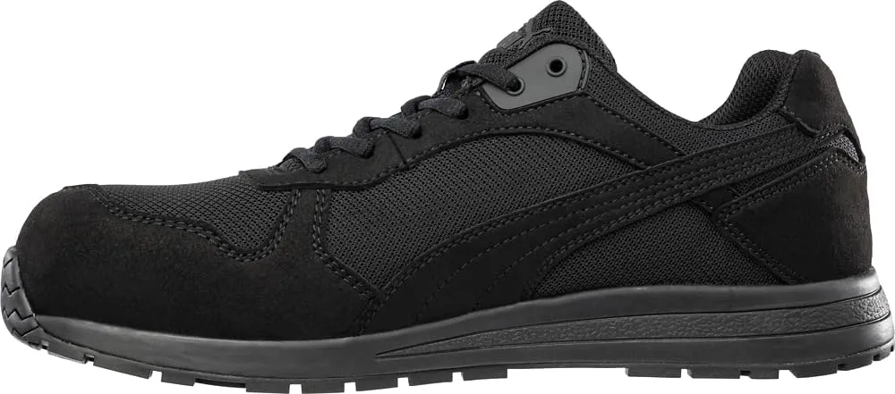 PUMA Women's Frontside Black Pink Eh Industrial Shoe