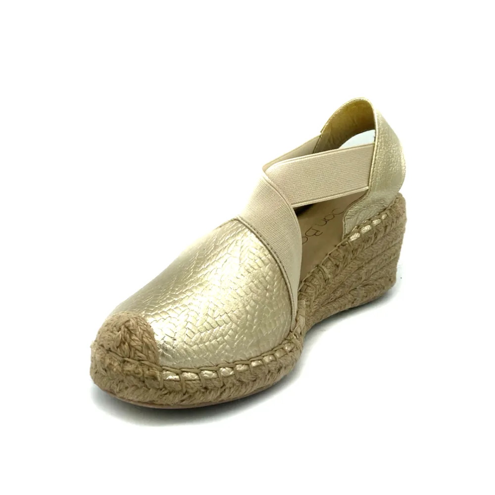 "Inin" Leather Wedge Espadrilles