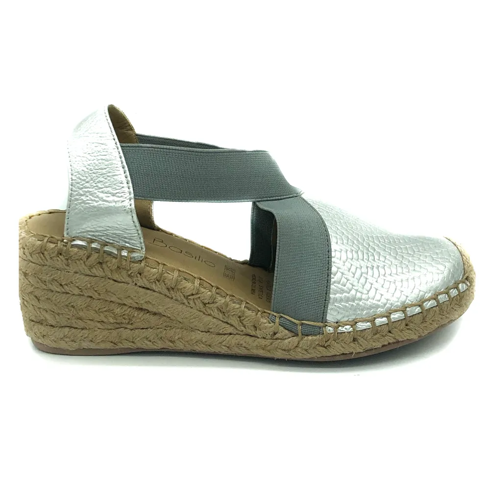 "Inin" Leather Wedge Espadrilles