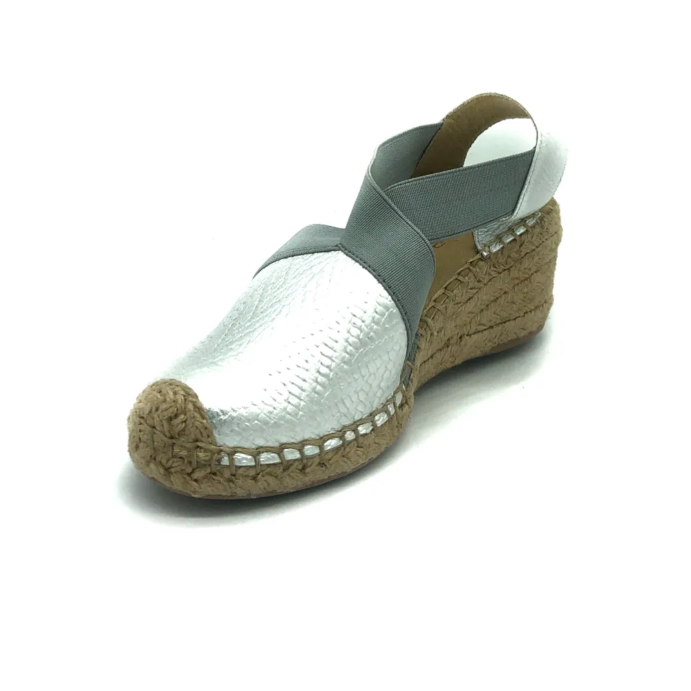 "Inin" Leather Wedge Espadrilles