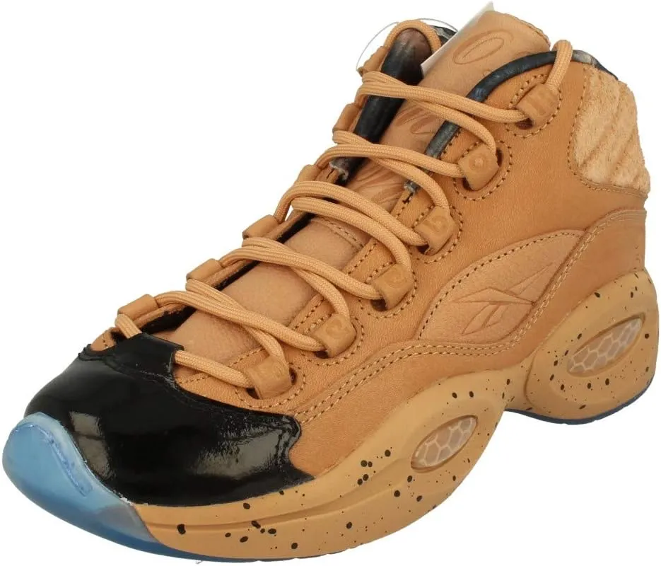 Reebok Question Mid Melody Ehsani ME Womens Hi Top Basketball Trainers Sneakers (UK 5 US 7.5 EU 38, British tan ice Blue BD4327)