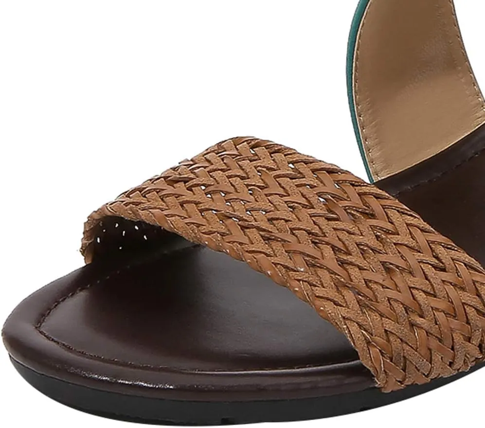 rismart Sandals for Women Open Toe Gladiator Criss Cross-Design Summer Sandals