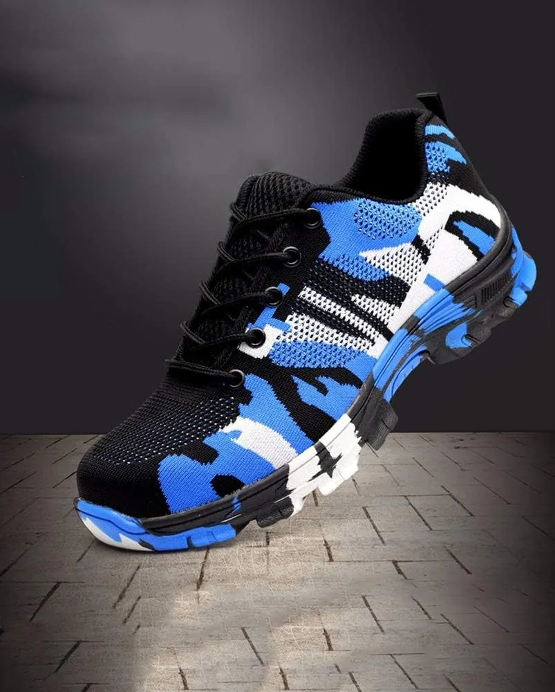 Rojeam Safety Shoes for Men Women Industrial Work Shoes Sneakers Trainers with Steel Toe Caps
