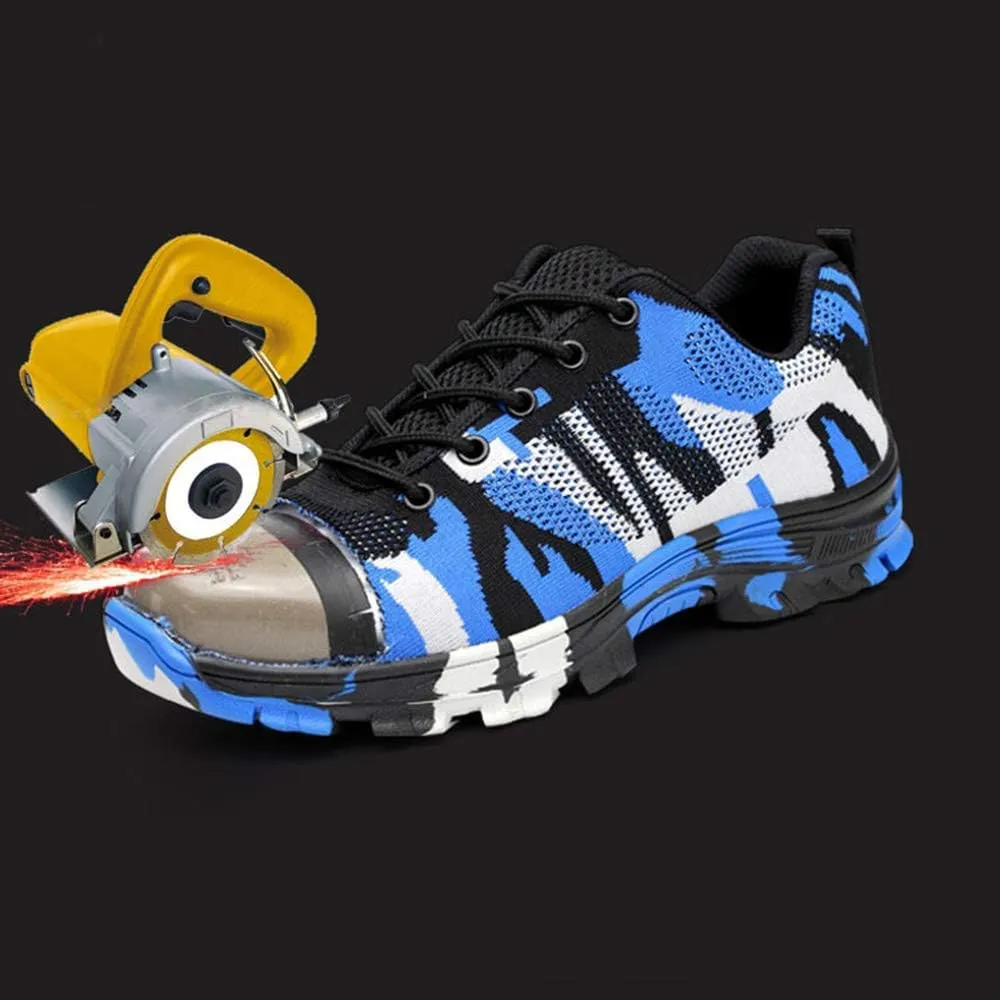 Rojeam Safety Shoes for Men Women Industrial Work Shoes Sneakers Trainers with Steel Toe Caps