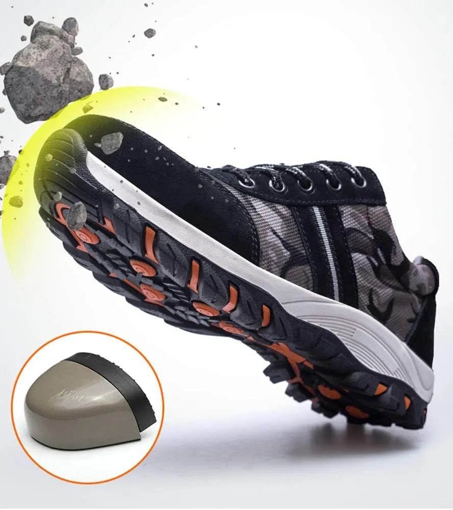 Rojeam Safety Shoes for Men Women Industrial Work Shoes Sneakers Trainers with Steel Toe Caps