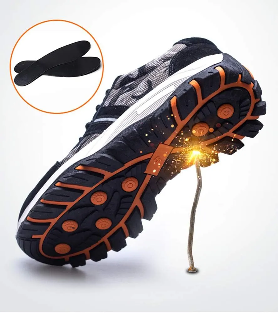 Rojeam Safety Shoes for Men Women Industrial Work Shoes Sneakers Trainers with Steel Toe Caps